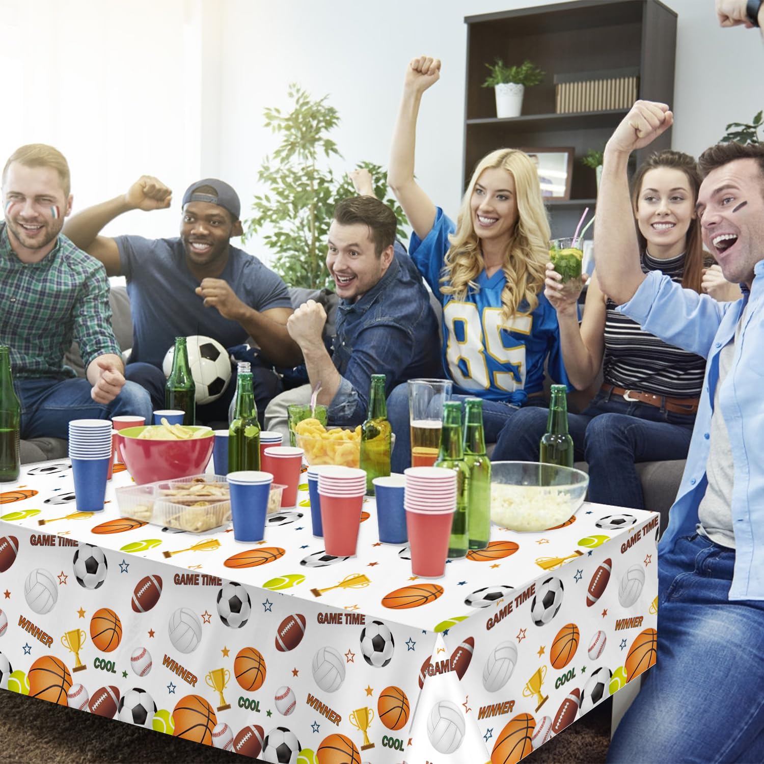 LINHAXM 4-pack 54x108 tablecloths, ready-to-use for versatile events
