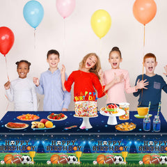 LINHAXM tablecloth with easy-clean surface for quick post-party cleanup