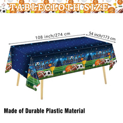 LINHAXM tablecloth featuring grassy field illustration, perfect as party backdrop