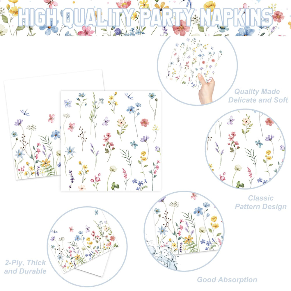 LINHAXM spring wildflower cups for mess-free sipping