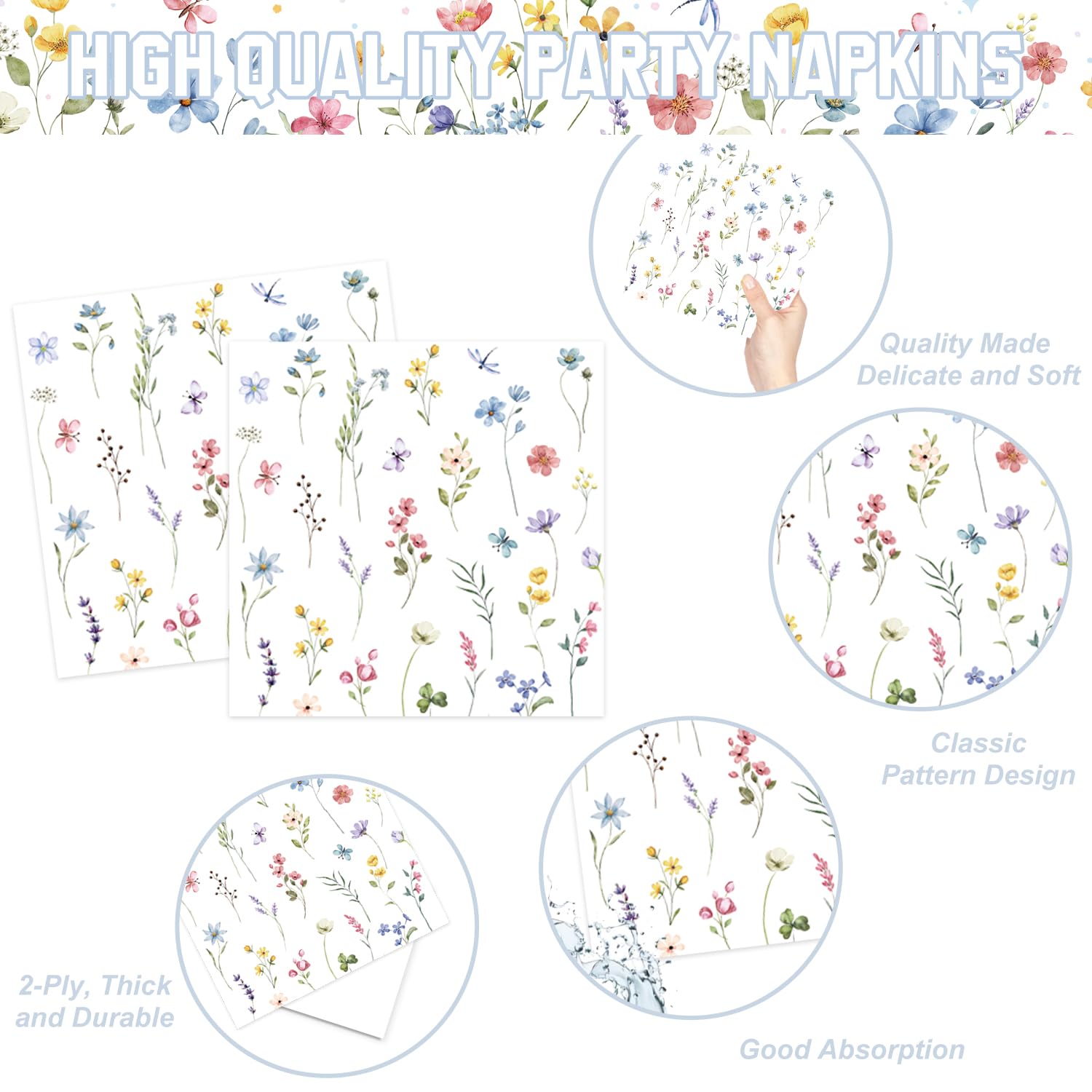 LINHAXM wildflower 9 oz cups keep beverages handy while matching the decor