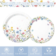 LINHAXM wildflower napkins add color and quick cleanup after toasts and snacks