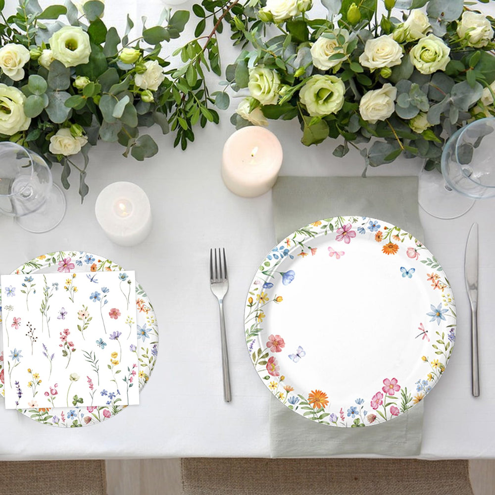 LINHAXM wildflower napkins for quick cleanup and coordinated styling