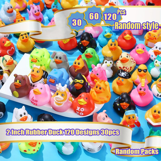LINICE rubber ducks variety designs: zoo, pirate, unicorn for party decor and gifts.