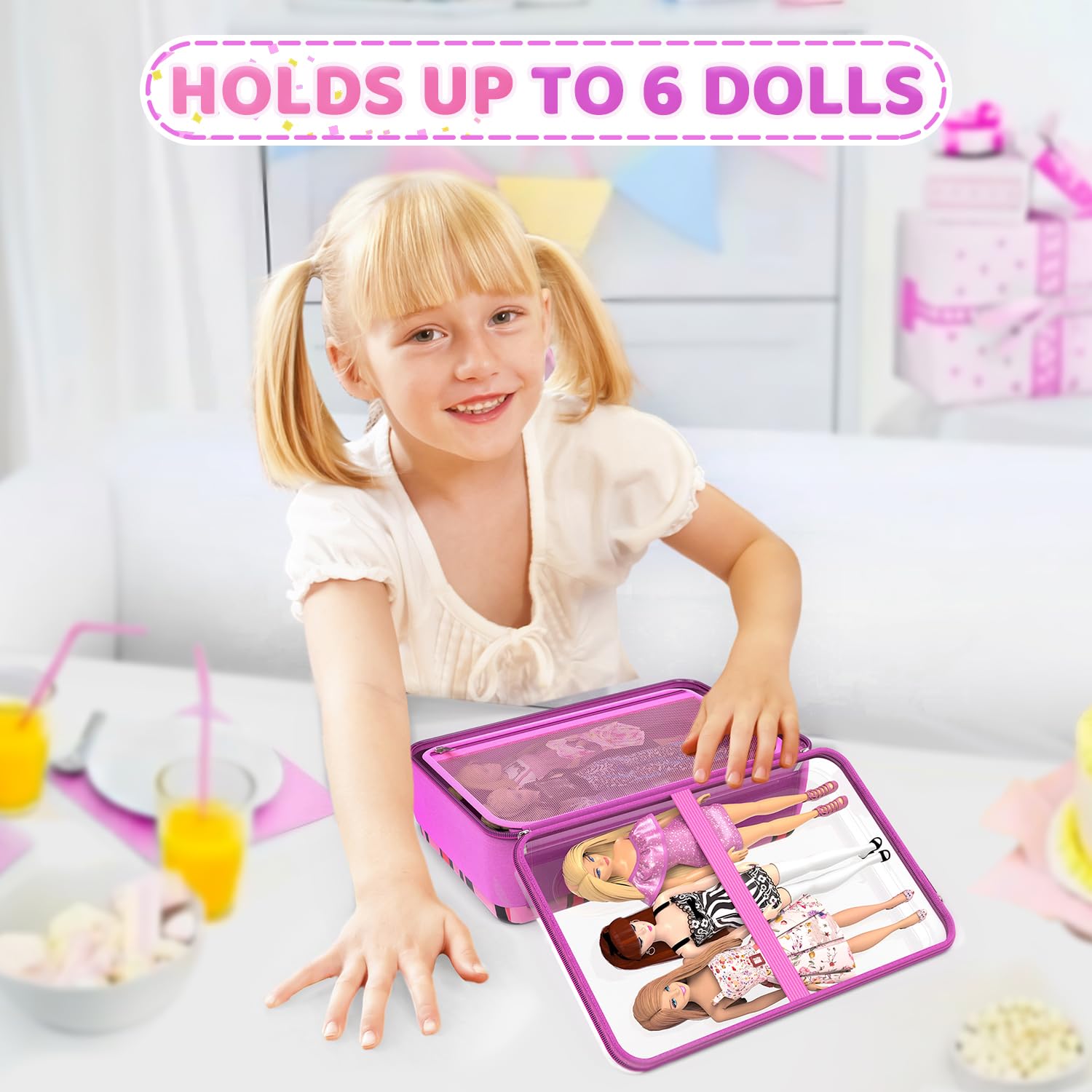 LININYHAO compact size keeps dolls organized while on the go.