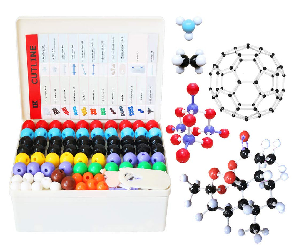 Linktor Chemistry Molecular Model Kit with 444 pieces for classroom learning