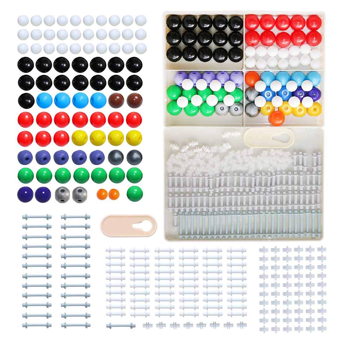 LINKTOR chemistry molecular model kit space-filling model illustrates real-world molecular size