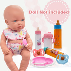 Linkyloop doll bowl and utensils aid imaginative meals during playtime.