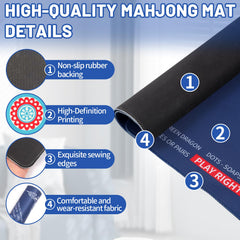 Linoows mat with non-slip base stays stable during play.