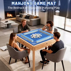 Linoows Mahjong Mat versatile surface for mahjong, dominoes, and cards.