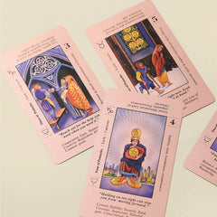 LINSINA tarot cards show meanings on them for quick intuitive readings