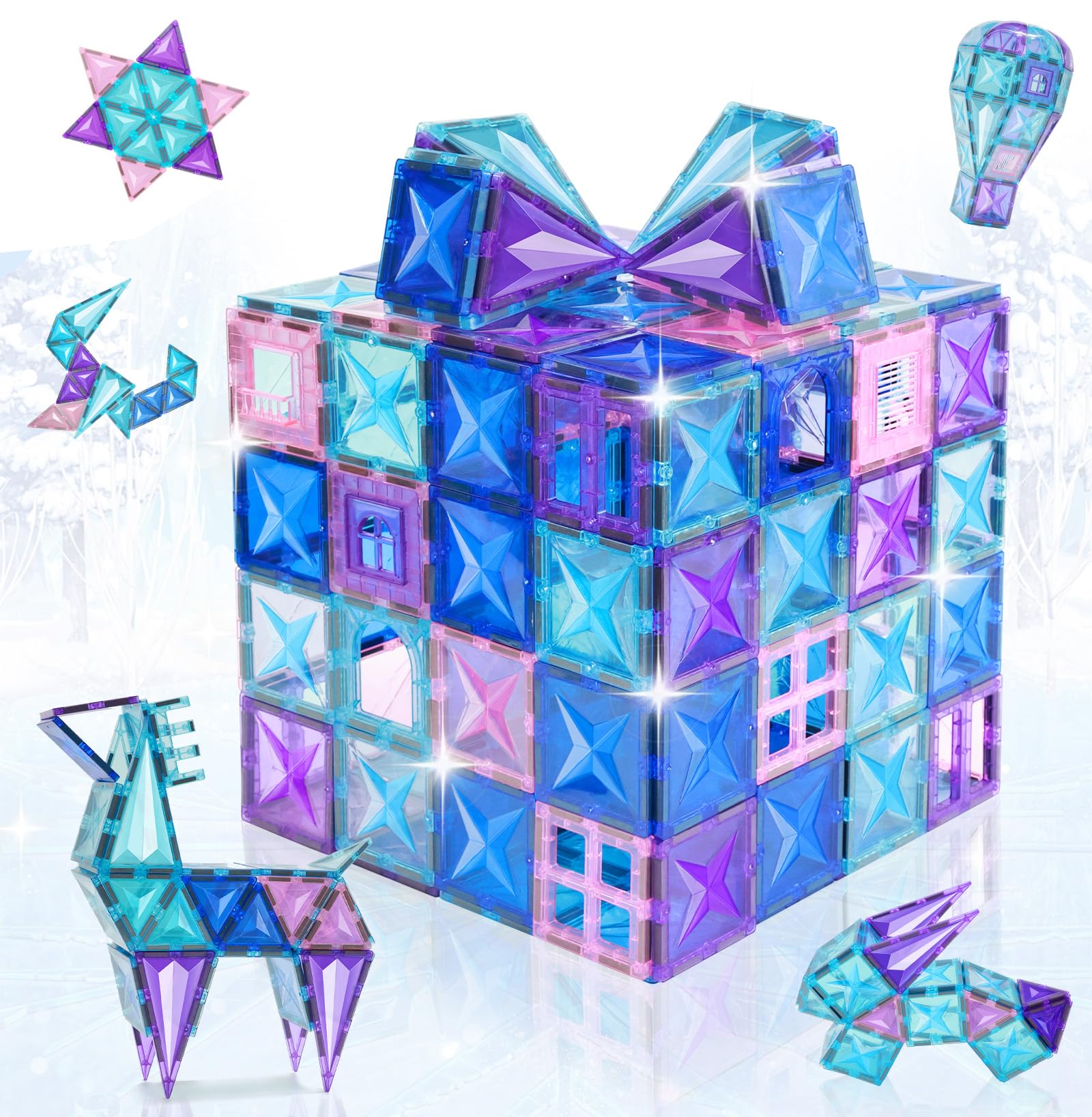 LionFuny 3D diamond blocks inspire immersive magnetic construction and spatial thinking.