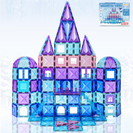 LionFuny magnetic tiles set encourages creative STEM play and hands-on building.