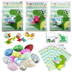 Lionoble Dino eggs Valentine kit with 30 cards, perfect classroom gifts.