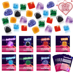 Lionoble Valentines rocks collection 28 pieces—educational and fun for kids.