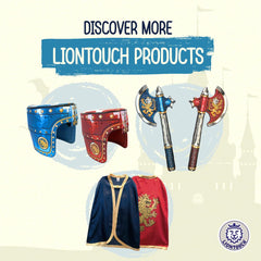 Liontouch Noble Knight playset on display, durable, screen-free pretend play.