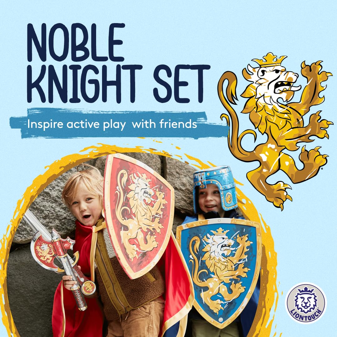 Liontouch Noble Knight blue foam shield for cooperative role-play.