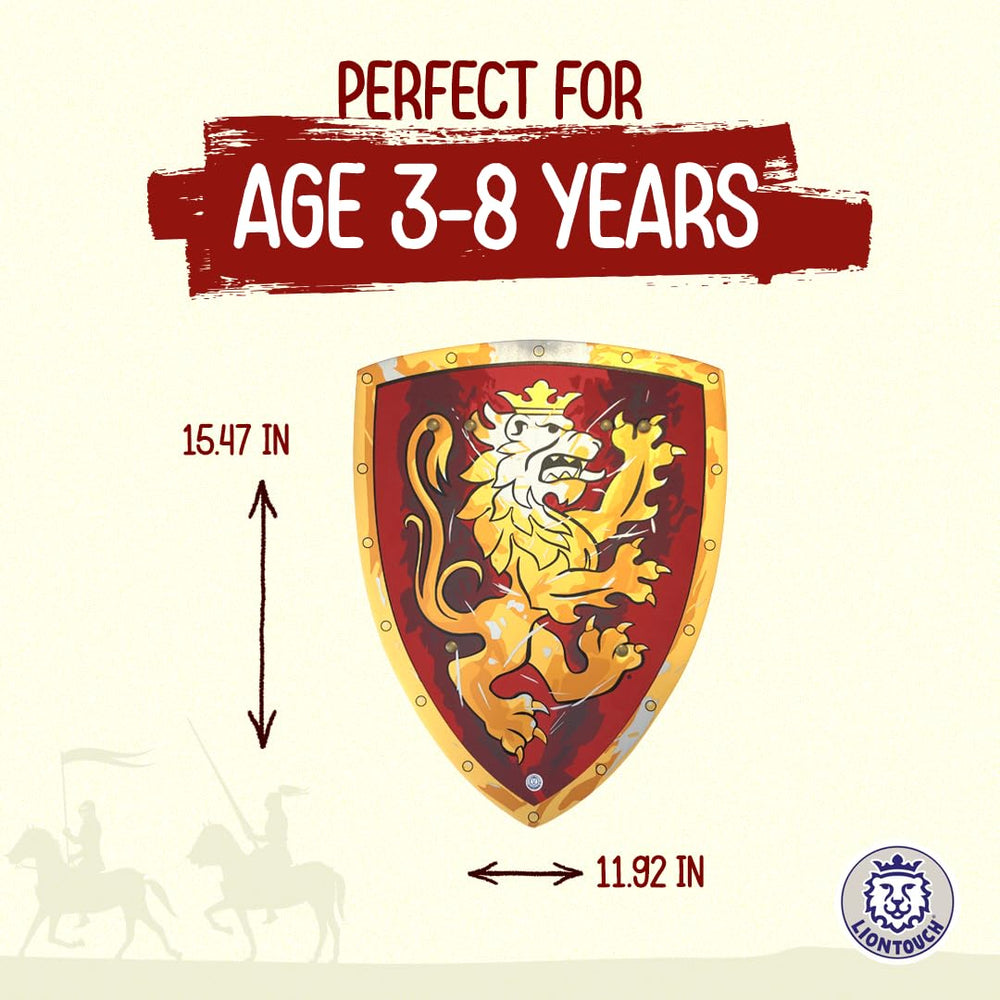 Liontouch Noble Knight Shield realistic iron-like finish enhances role-play