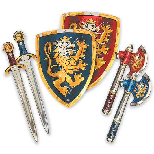 Liontouch Noble Knight blue foam sword for safe pretend play.