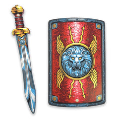 Liontouch Roman sword foam with ancient decorations for safe pretend play.
