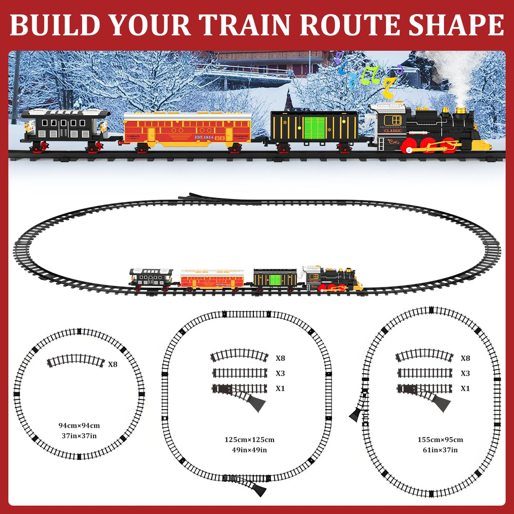 Lipneaed train set curved track enables smooth looping and stable setup.