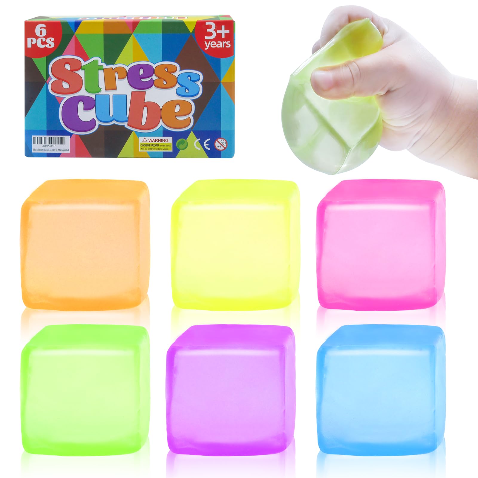 Liqilamii stress cube icecube for portable sensory relief