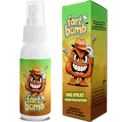 Liquid Assfart Spray bottle close-up showing prank-ready design.