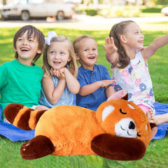 Liraziva Red Panda Plush in nursery decor enhances a cute, comforting atmosphere.