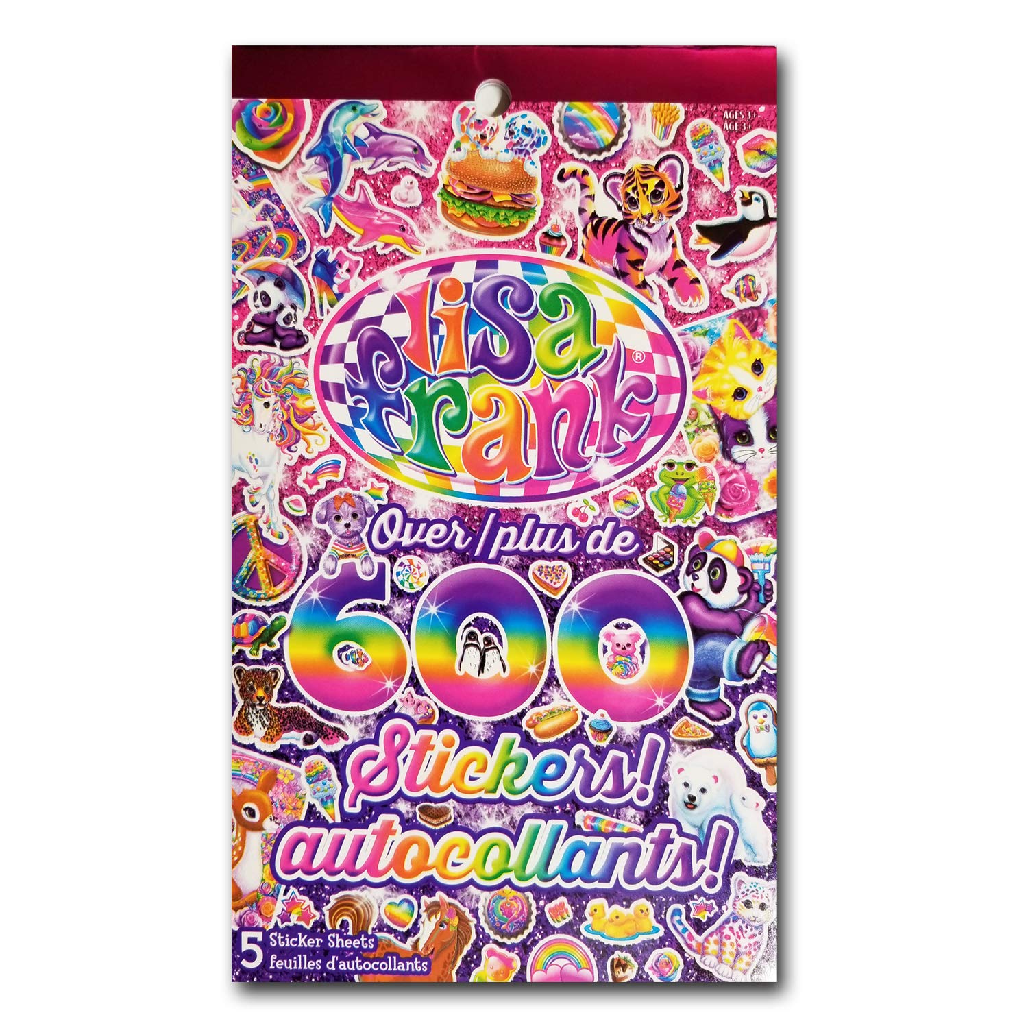 Lisa Frank over 600 stickers pack for creative journaling and personalization