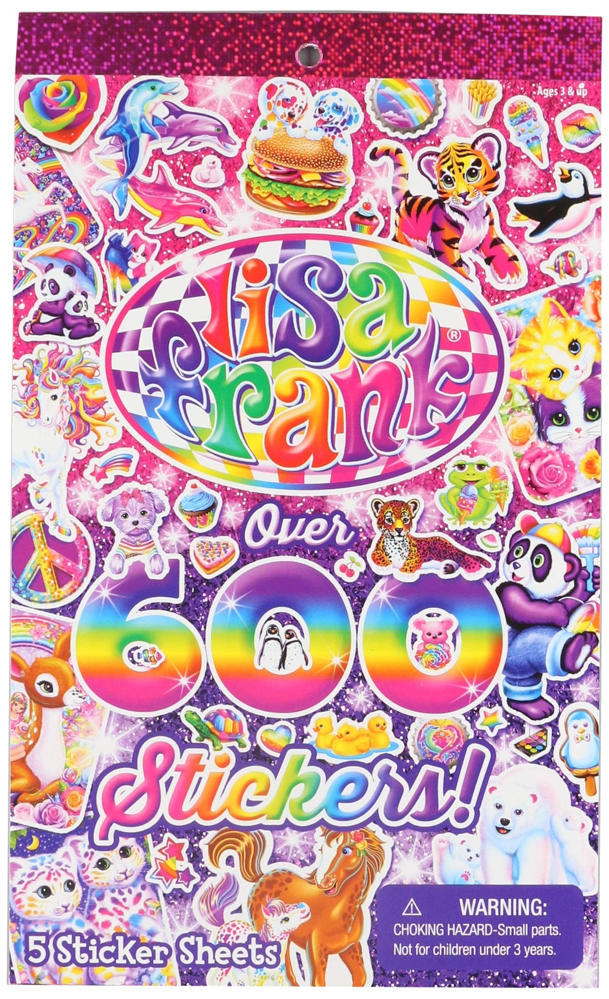 Lisa Frank over 600 stickers in the original version for crafts and journaling.