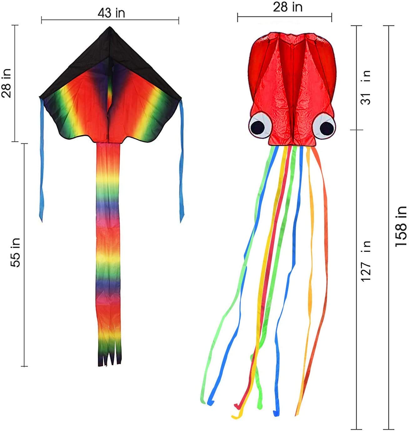 Listenman kite on the sunny beach with bright colors.