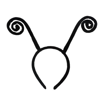 Liatunou butterfly antenna headband black worn for cosplay