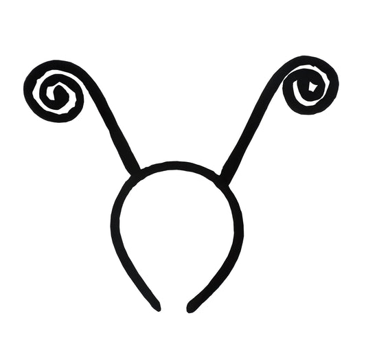 Liatunou butterfly antenna headband black worn for cosplay