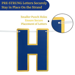 LITAUS 350gsm cardstock letters ensure a durable display