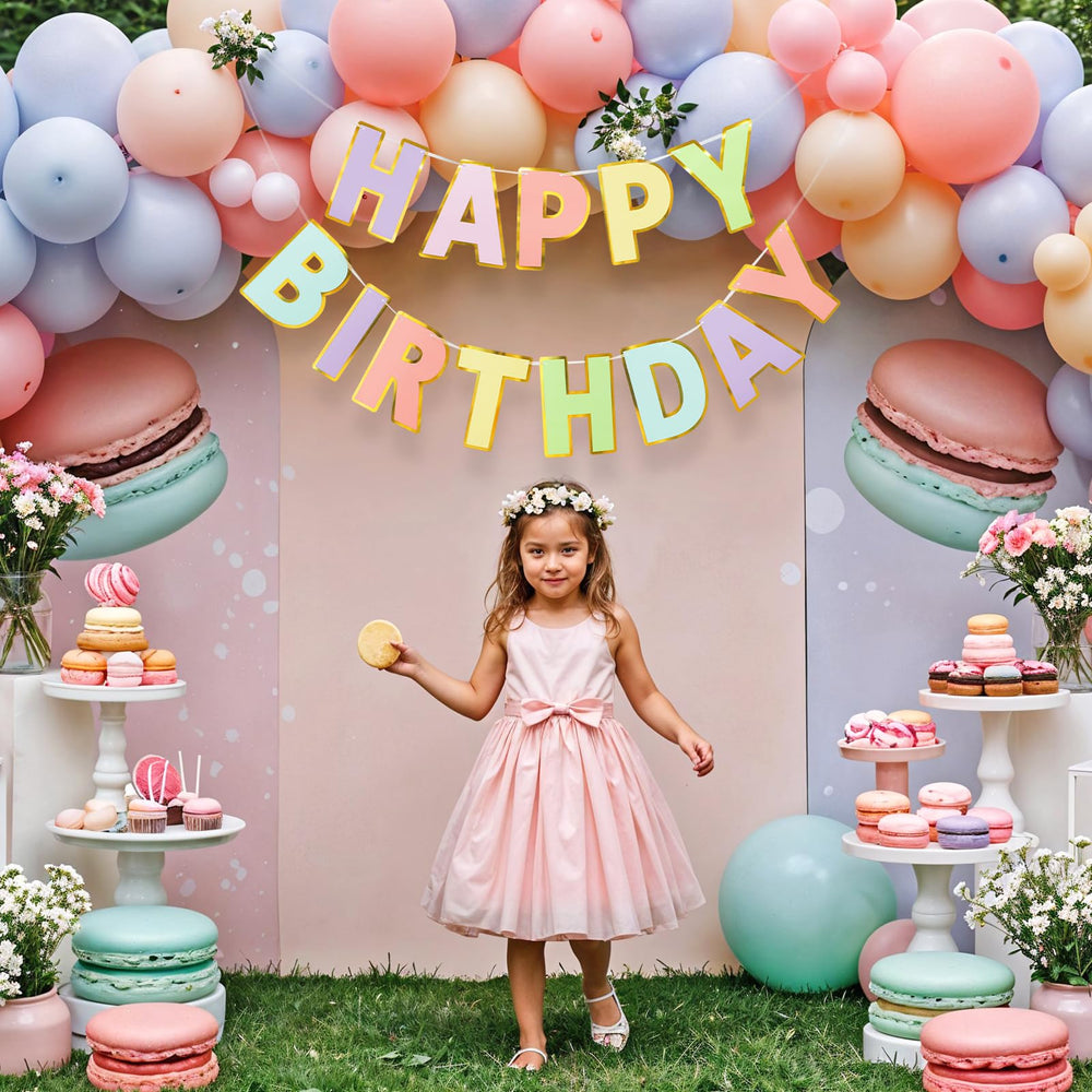 LITAUS Pastel party decor suitable for macaron-inspired celebrations