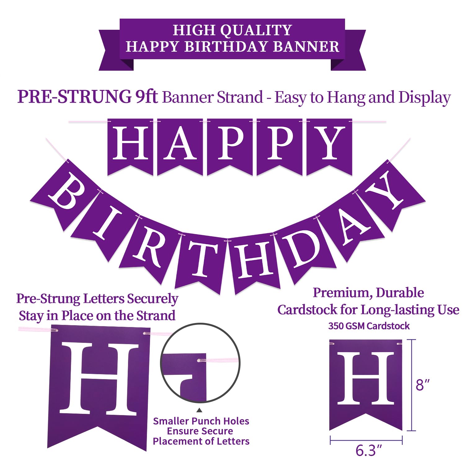 LITAUS purple honeycomb balls add dimensional charm to celebrations