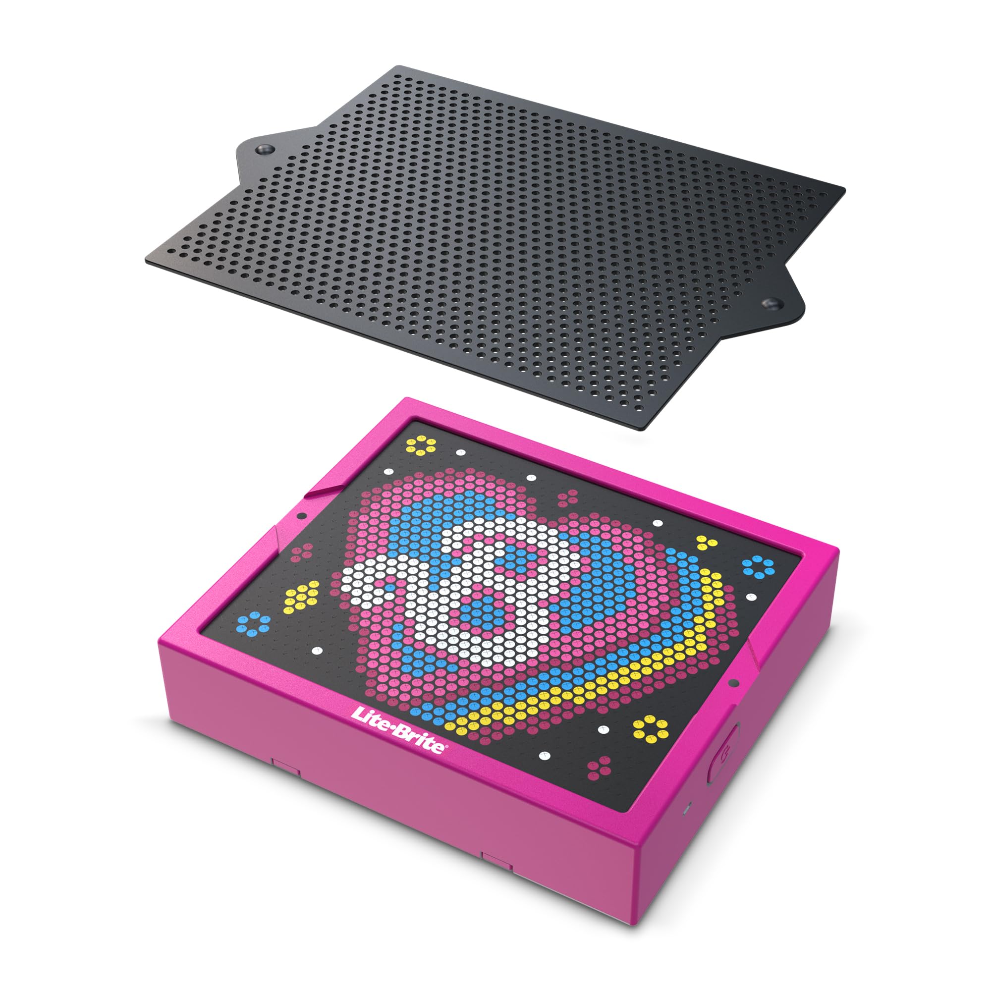 Lite-Brite Barbie Edition templates showcase Barbie Love and Retro 80s for guided creativity