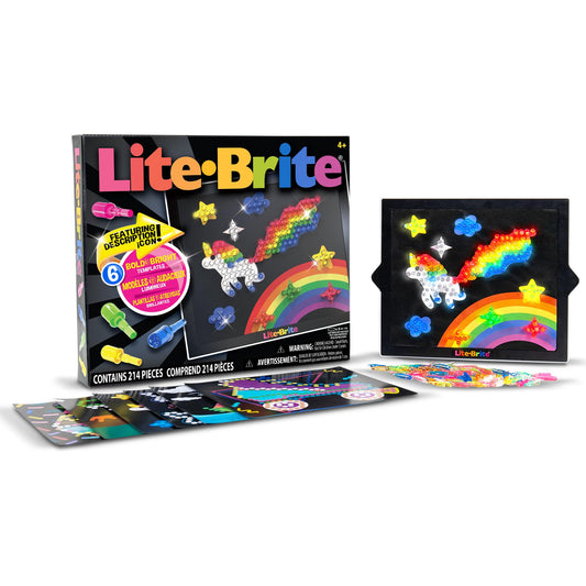 Lite-Brite Classic pegs glow to spark imaginative art and fine motor play.