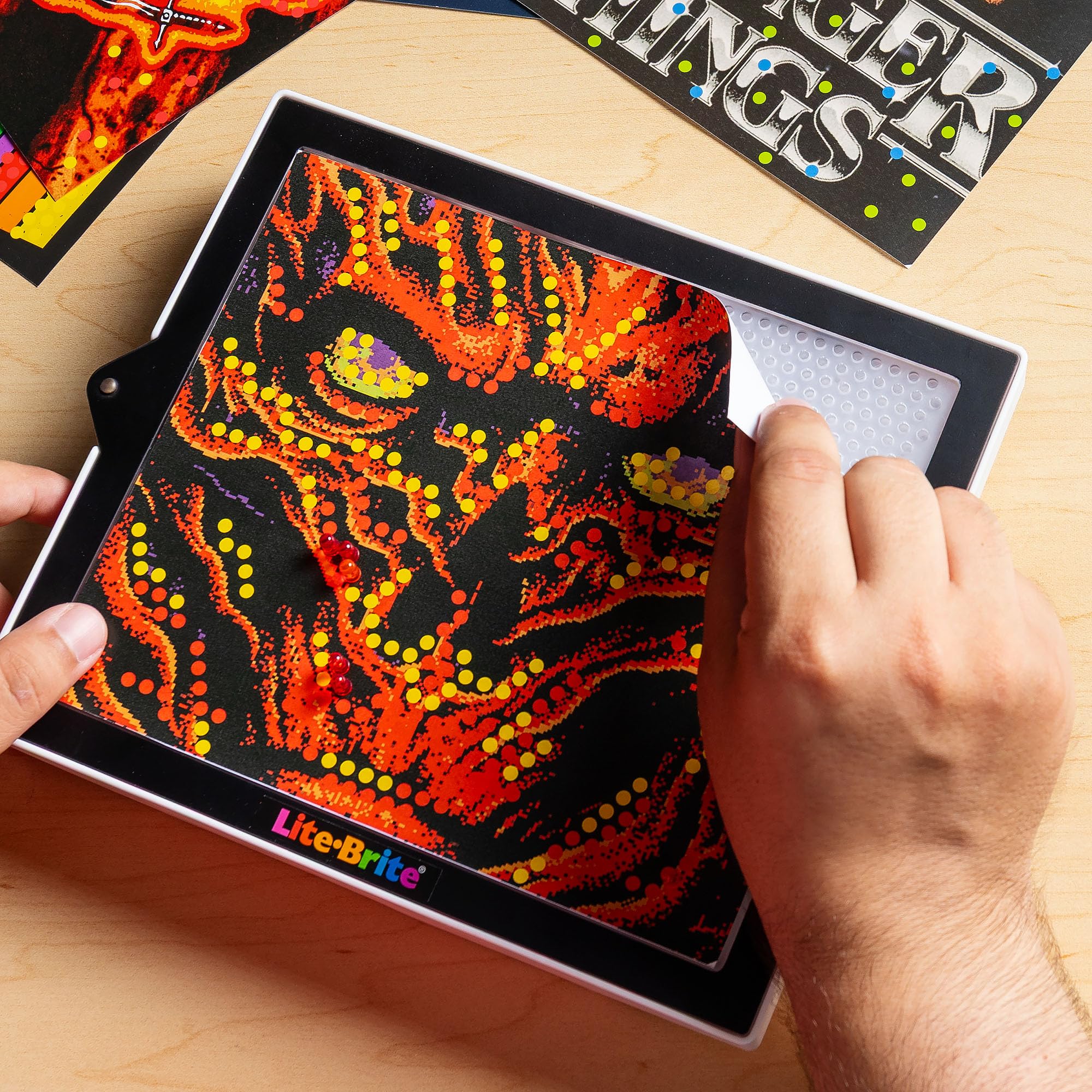 Lite-Brite Color POP Four light modes let you customize ambiance.