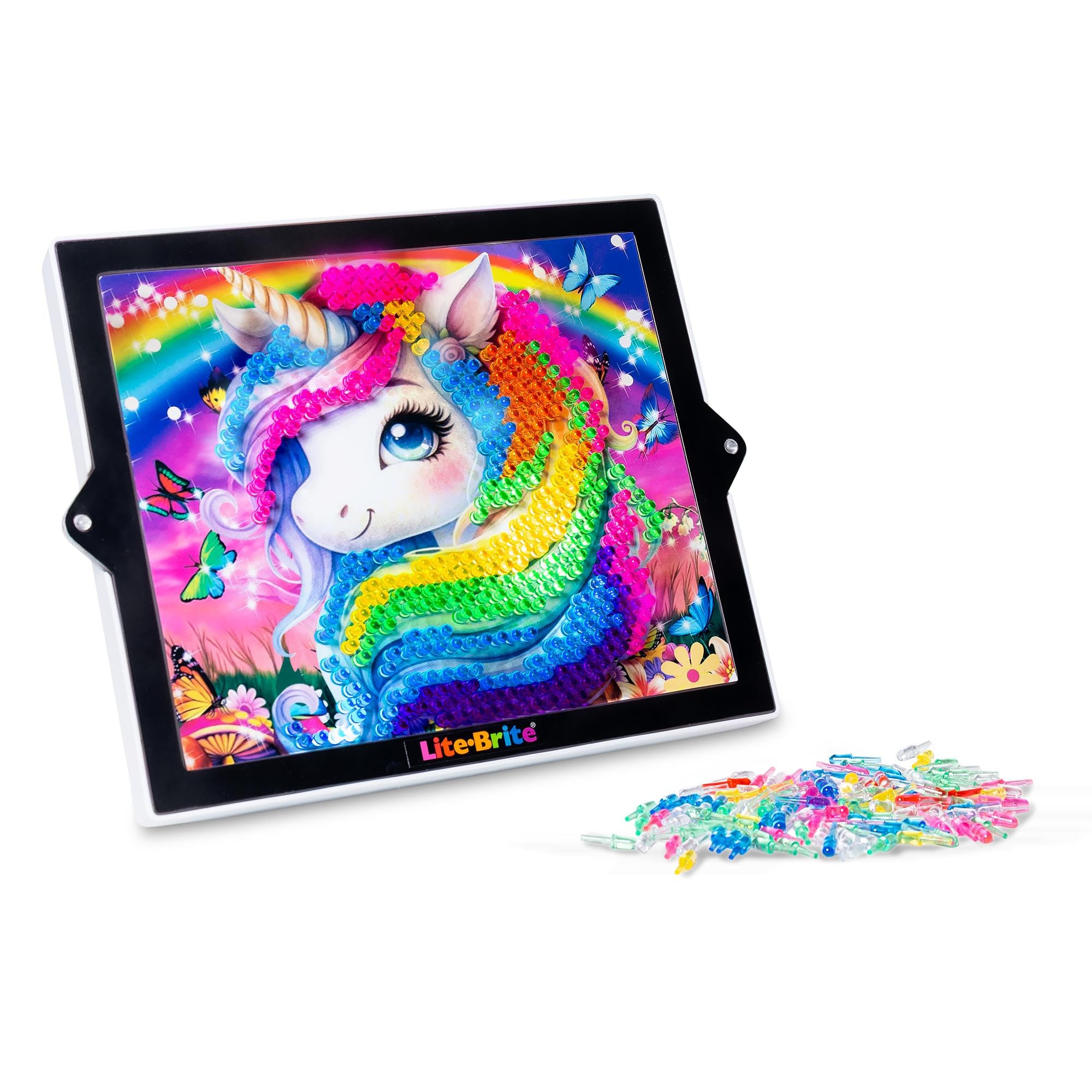 Lite-Brite ColorPOP Rainbow Dreams 650 Mini-Pegs enable ultra-detailed color work
