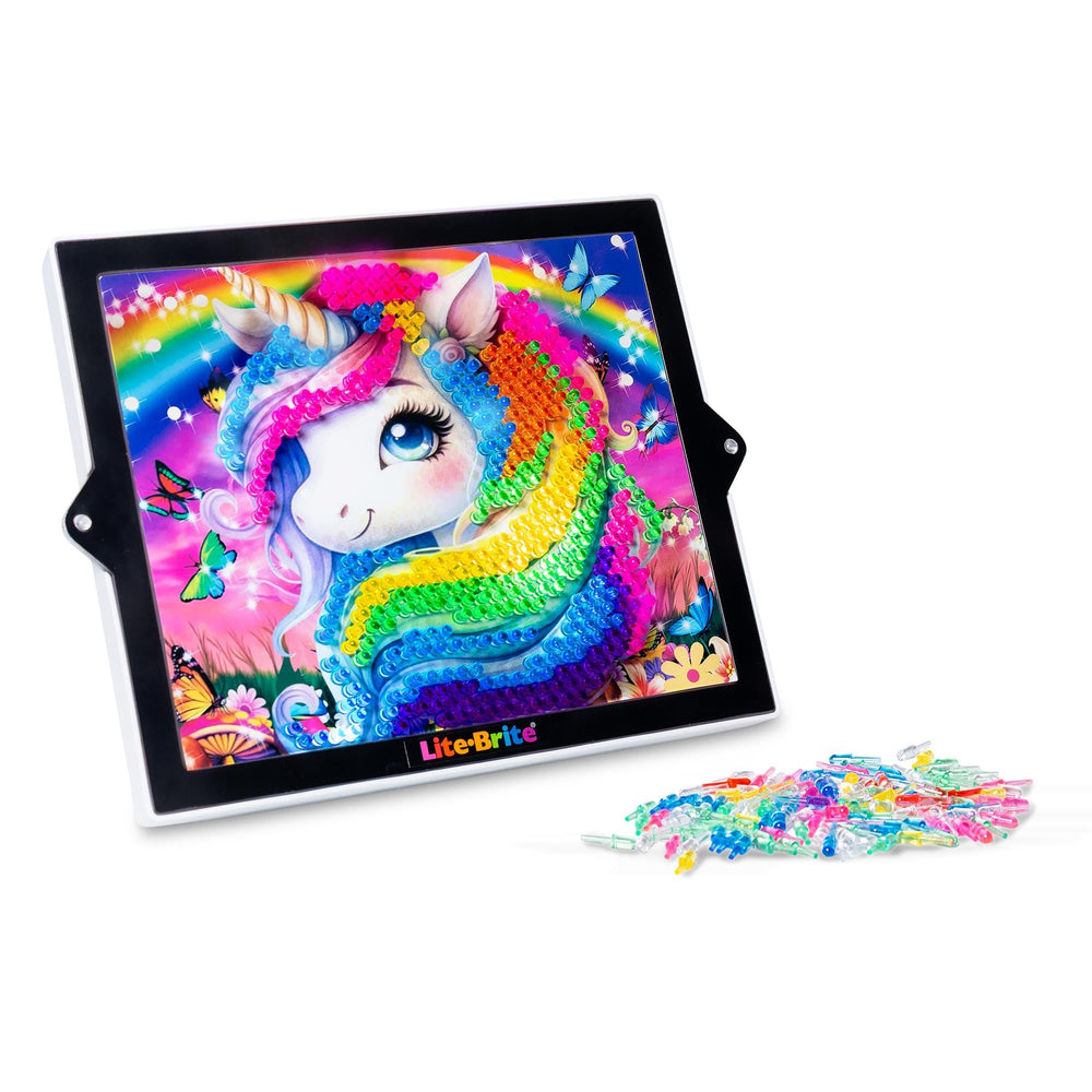 Lite-Brite ColorPOP Rainbow Dreams 650 Mini-Pegs enable ultra-detailed color work