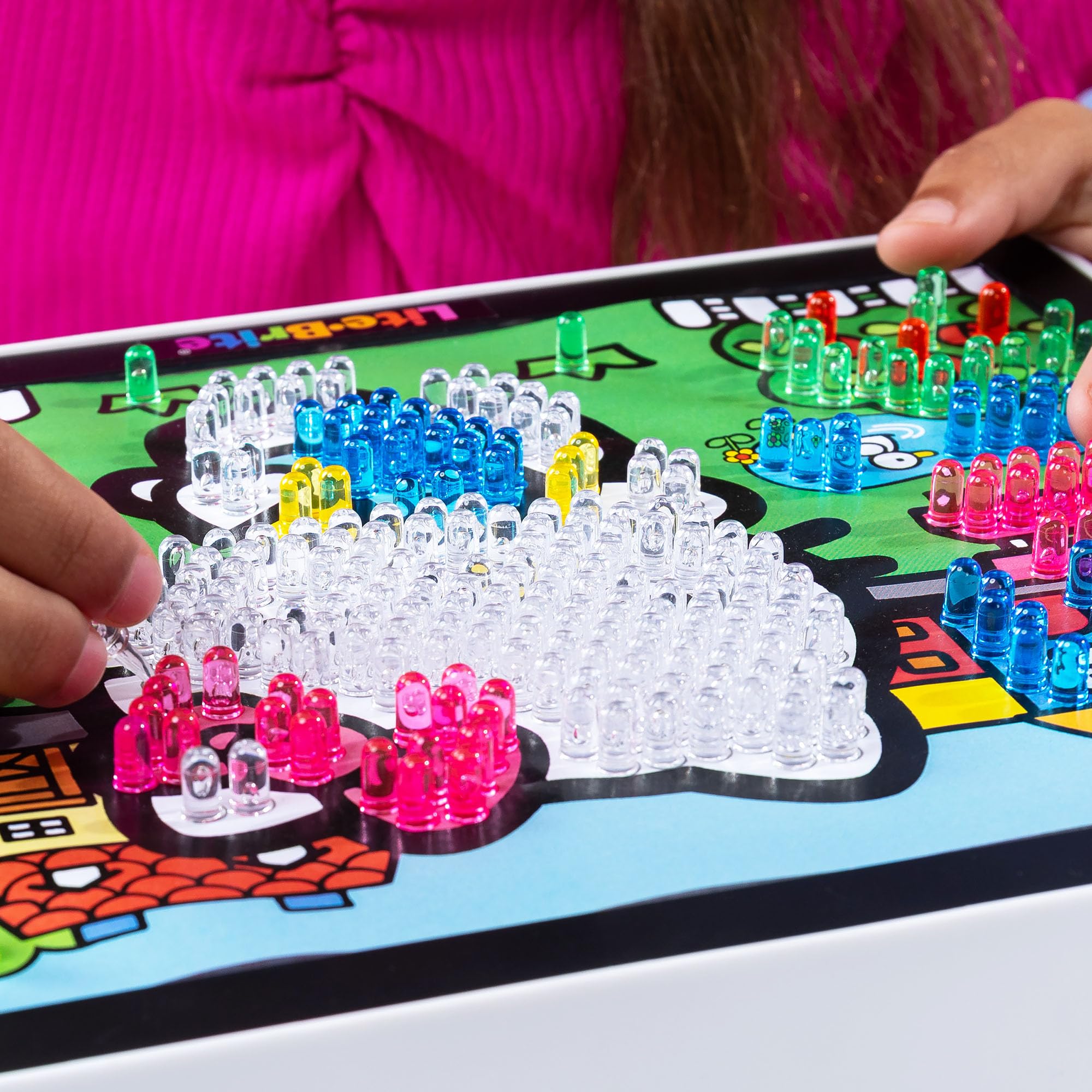 Lite-Brite ColorPOP auto-off after inactivity—energy-efficient use.