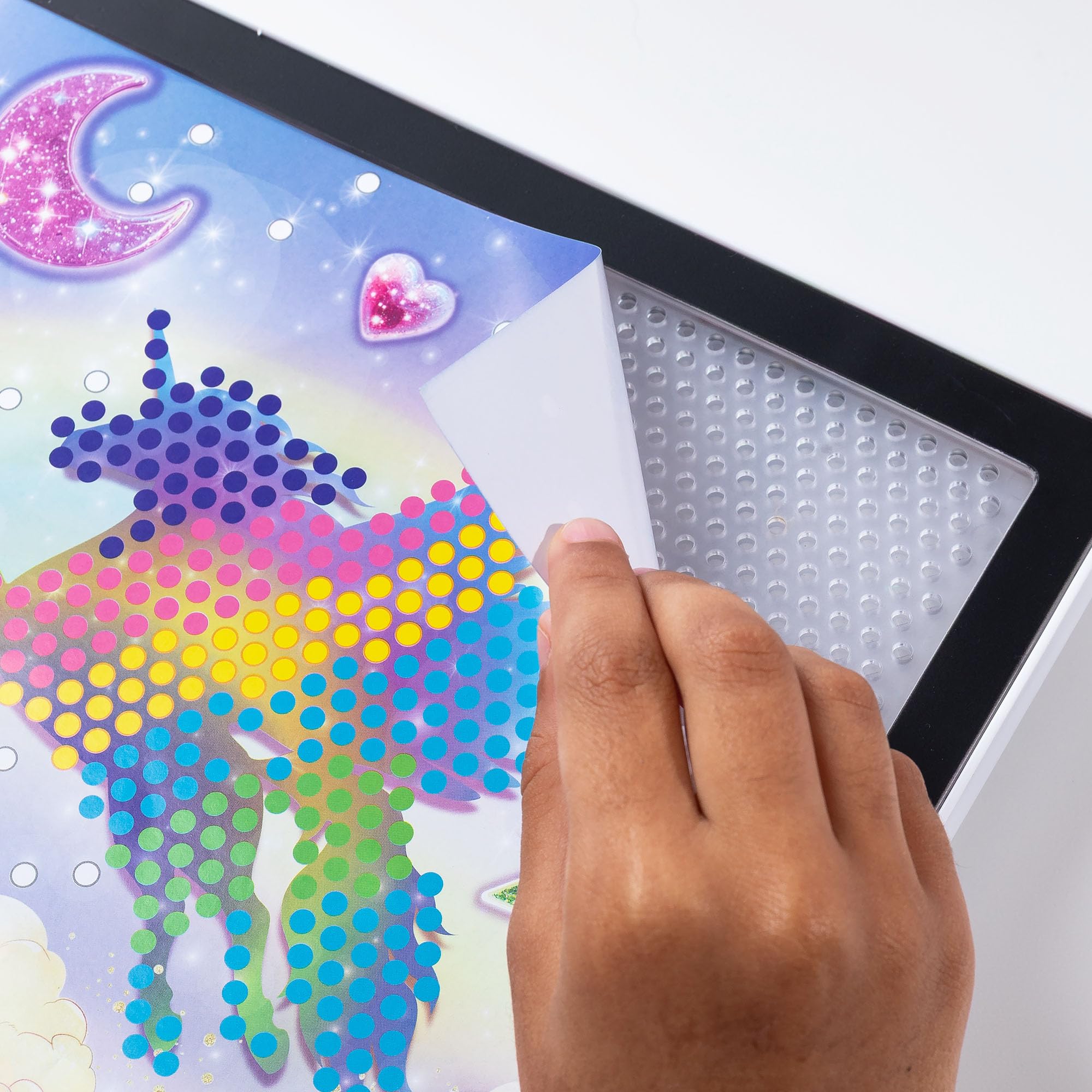 Lite-Brite ColorPOP Rainbow Dreams four light modes offer mood options