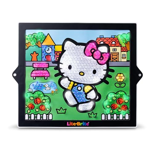 Lite-Brite ColorPOP My Melody with cotton candy—bright colors for playful craft.
