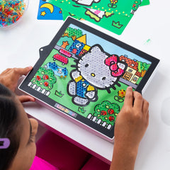 Lite-Brite ColorPOP pull-out easel—easy home display of your glow art.