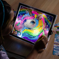Lite-Brite ColorPOP Rainbow Dreams pull-out easel displays glowing art proudly