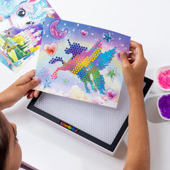 Lite-Brite ColorPOP Rainbow Dreams translucent HD screen enhances ambient glow