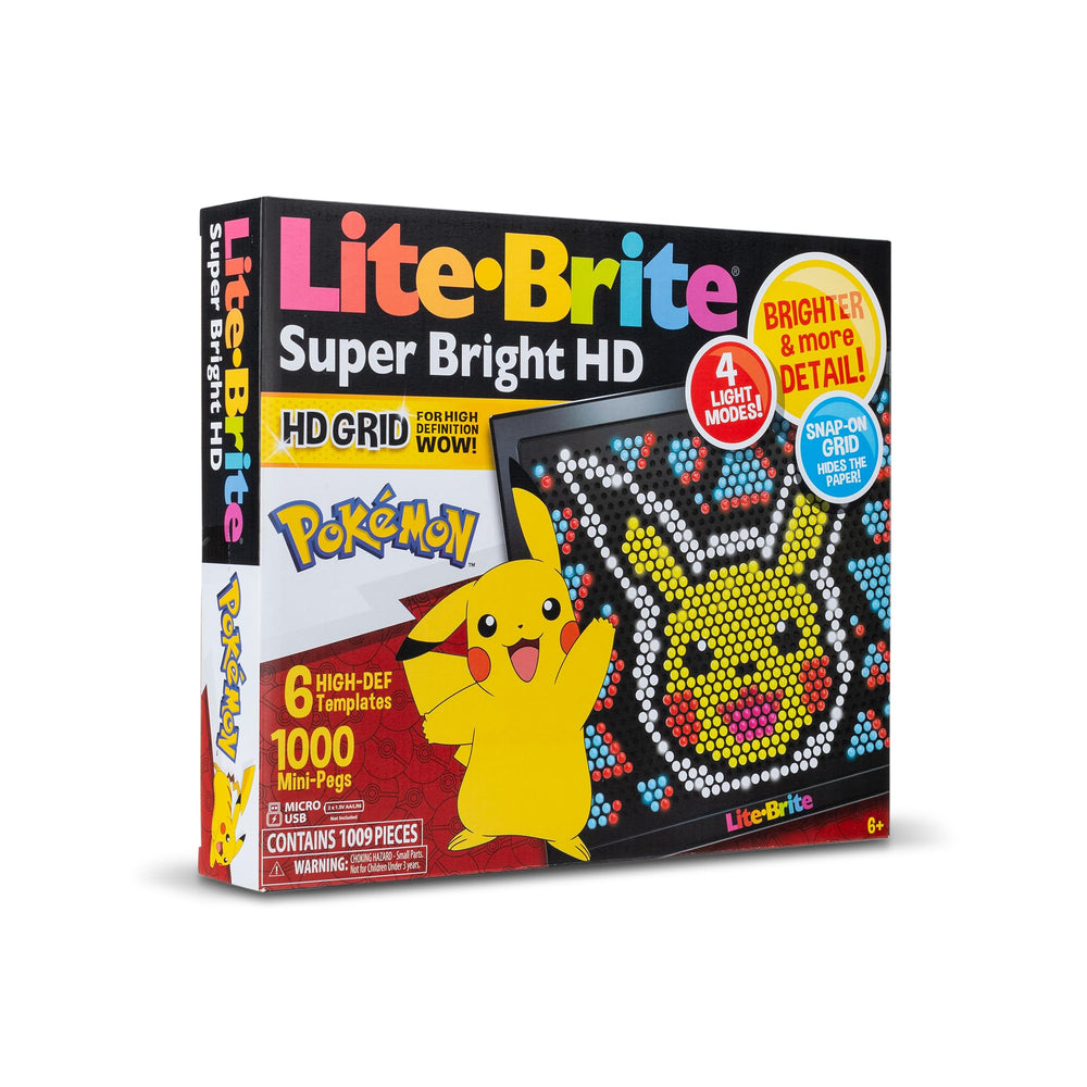Lite Brite HD Pokemon Edition Brighter details invite more intricate designs