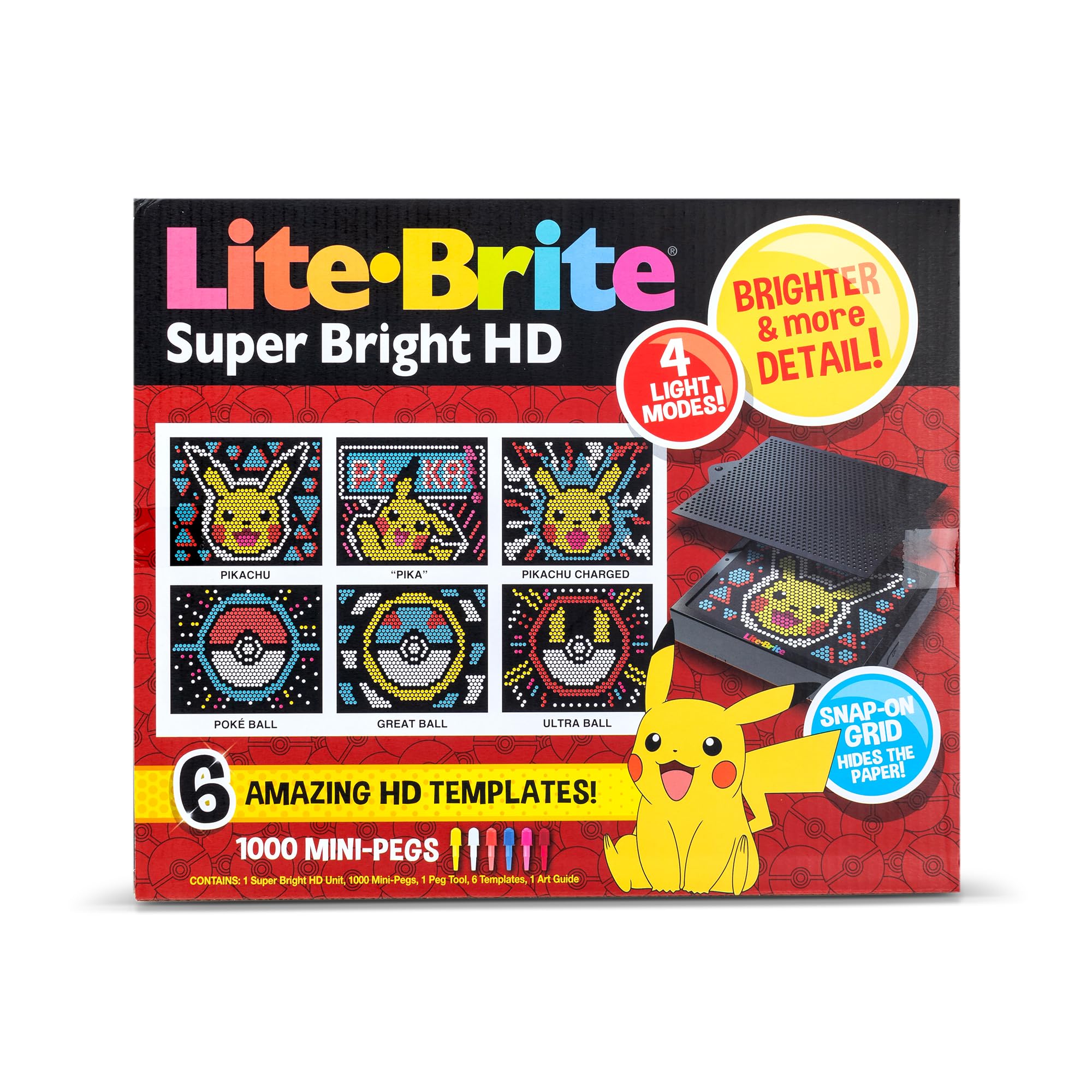 Lite Brite HD Pokemon Edition Creative play fuels imaginative storytelling