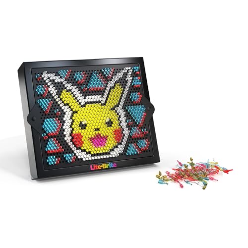 Lite Brite HD Pokemon Edition Great Ball template encourages precise, detailed color work